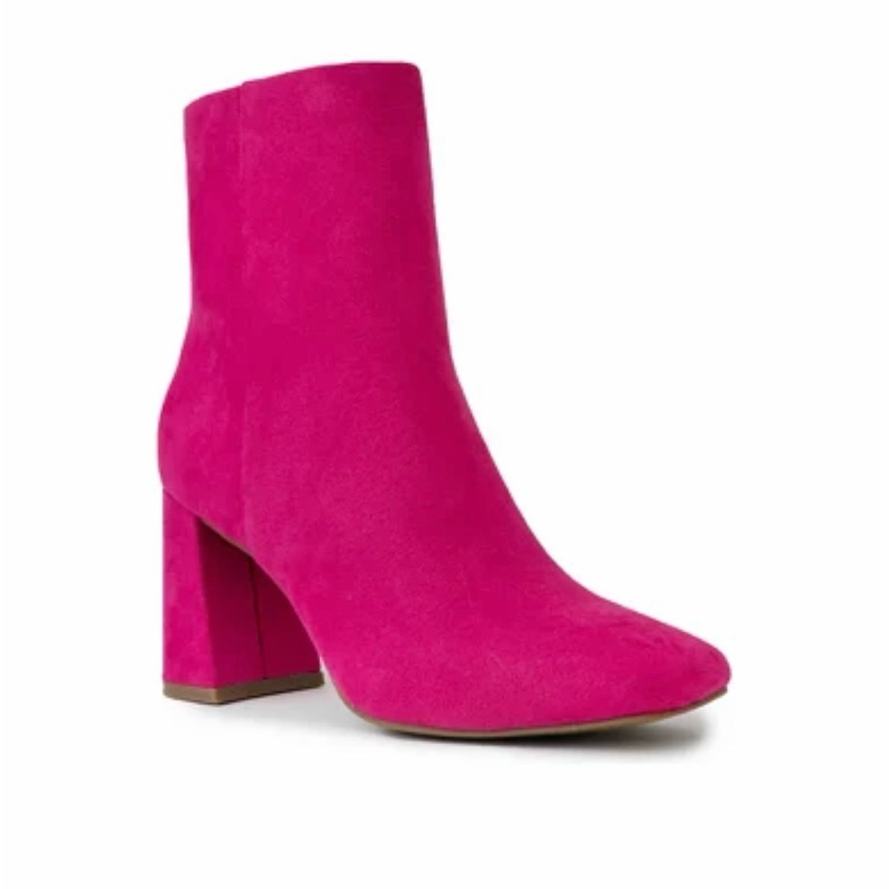 Sugar Pink Suede Ankle Boots booties